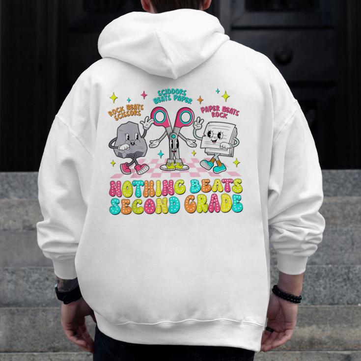 Nothing Beats 2nd Second Grade Back To School Teacher Kids Men Zip Up Hoodie Back Print, 2nd Grade Teacher Gifts, funny design Nothing Beats 2nd Second Grade Back To School Teacher Kids Men Zip Up Hoodie Back Print, 2nd Grade Teacher Gifts, funny design