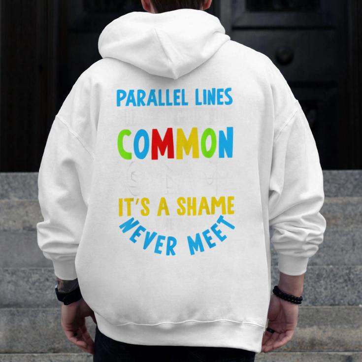 Parallel Lines Math Pun – Teacher Humor Men Zip Up Hoodie Back Print, funny design Parallel Lines Math Pun – Teacher Humor Men Zip Up Hoodie Back Print, funny design