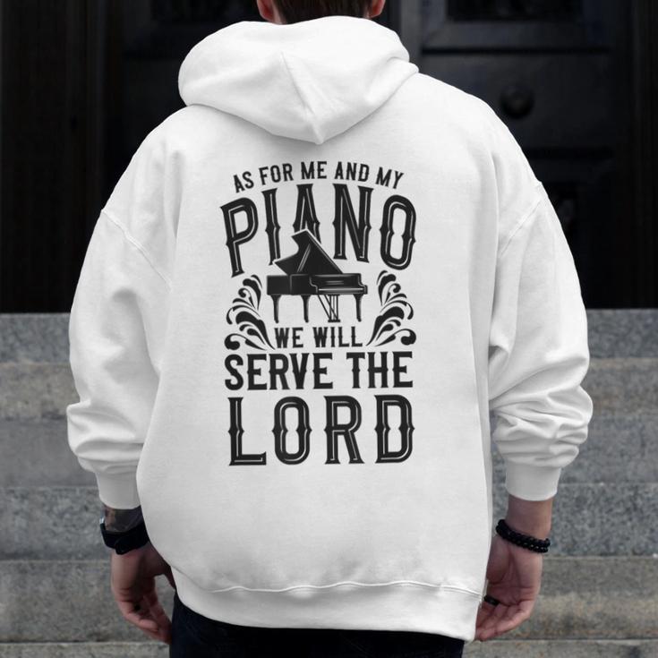 Piano Teacher Pianist Men Zip Up Hoodie Back Print, funny design Piano Teacher Pianist Men Zip Up Hoodie Back Print, funny design