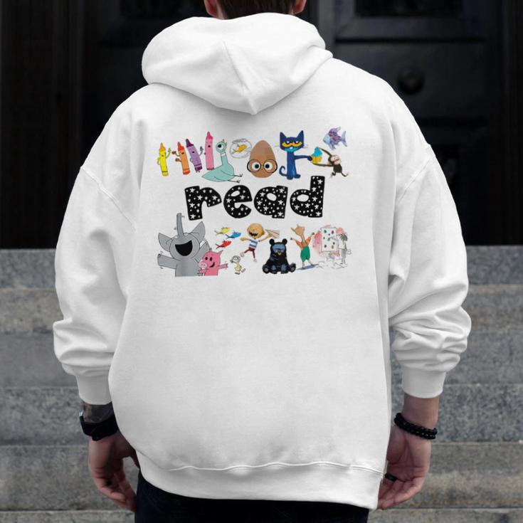 Read Children's Books Teacher Men Zip Up Hoodie Back Print, funny design Read Children's Books Teacher Men Zip Up Hoodie Back Print, funny design