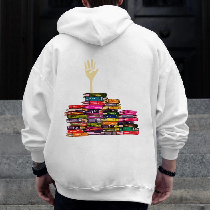 Reading Books Librarian Reader Nerd I'm Ok Teacher School Men Zip Up Hoodie Back Print, funny design Reading Books Librarian Reader Nerd I'm Ok Teacher School Men Zip Up Hoodie Back Print, funny design
