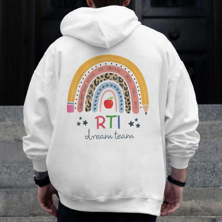 RTI Team RTI Teacher Rti Response To Intervention Teac Men Zip Up Hoodie Back Print, funny design