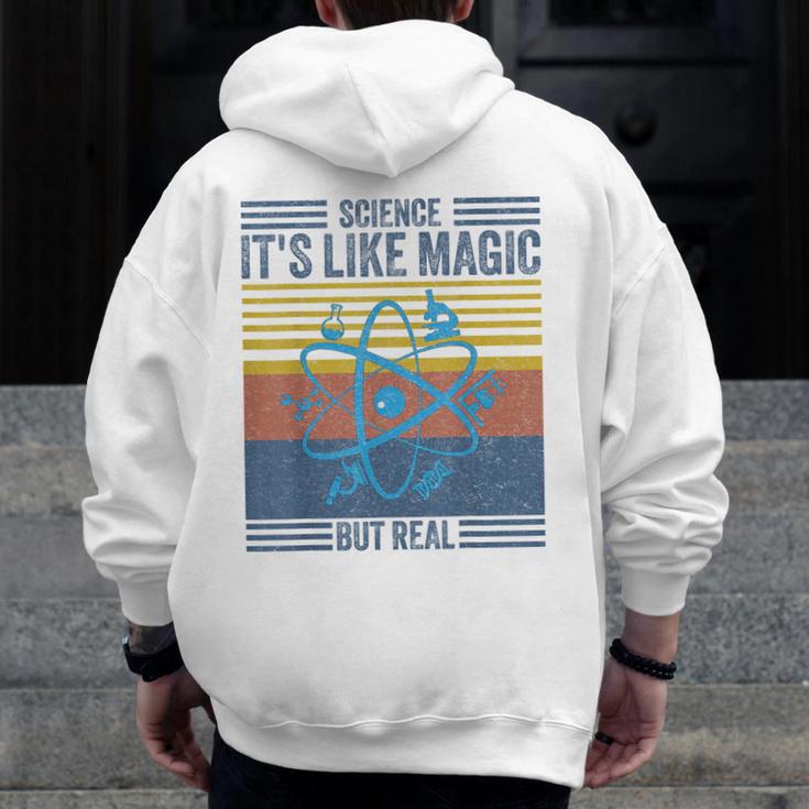 Science It's Like Magic But Real Science Teacher Geek Nerd Men Zip Up Hoodie Back Print, Science Teacher Gifts, funny design Science It's Like Magic But Real Science Teacher Geek Nerd Men Zip Up Hoodie Back Print, Science Teacher Gifts, funny design