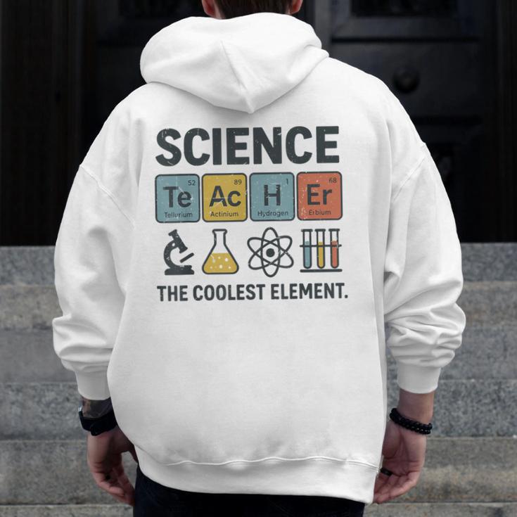Science Teacher Periodic Table Jokes Chemistry Pun Men Zip Up Hoodie Back Print, Science Teacher Gifts, funny design