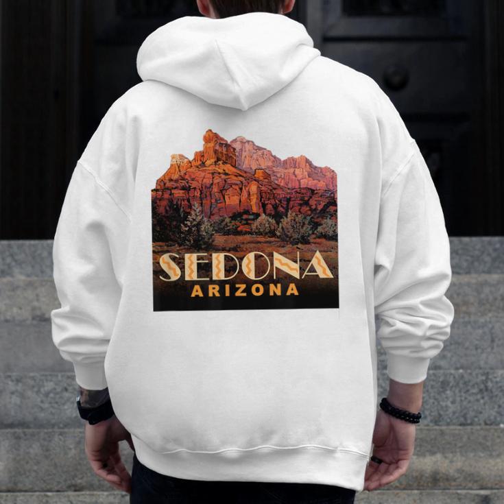 Sedona s Sedona Arizona Shirts T-Shirt Men Zip Up Hoodie Back Print, funny design