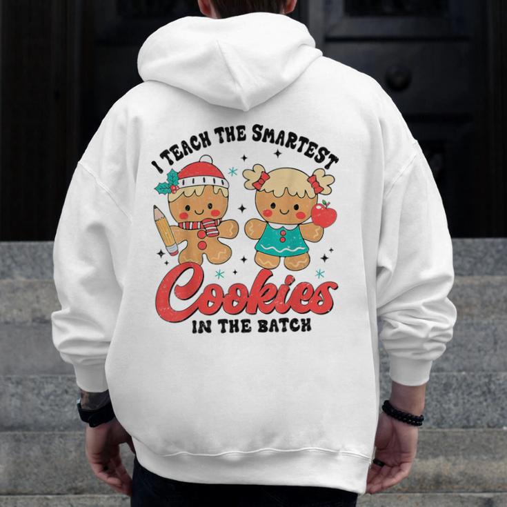 Teacher Of Smart Cookies Cute Gingerbread Teacher Christmas Men Zip Up Hoodie Back Print, funny design Teacher Of Smart Cookies Cute Gingerbread Teacher Christmas Men Zip Up Hoodie Back Print, funny design