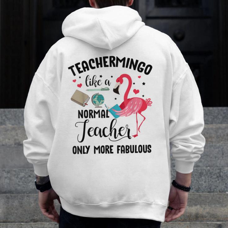 Teachermingo Like A Normal Teacher Only More Fabulous Men Zip Up Hoodie Back Print, funny design Teachermingo Like A Normal Teacher Only More Fabulous Men Zip Up Hoodie Back Print, funny design