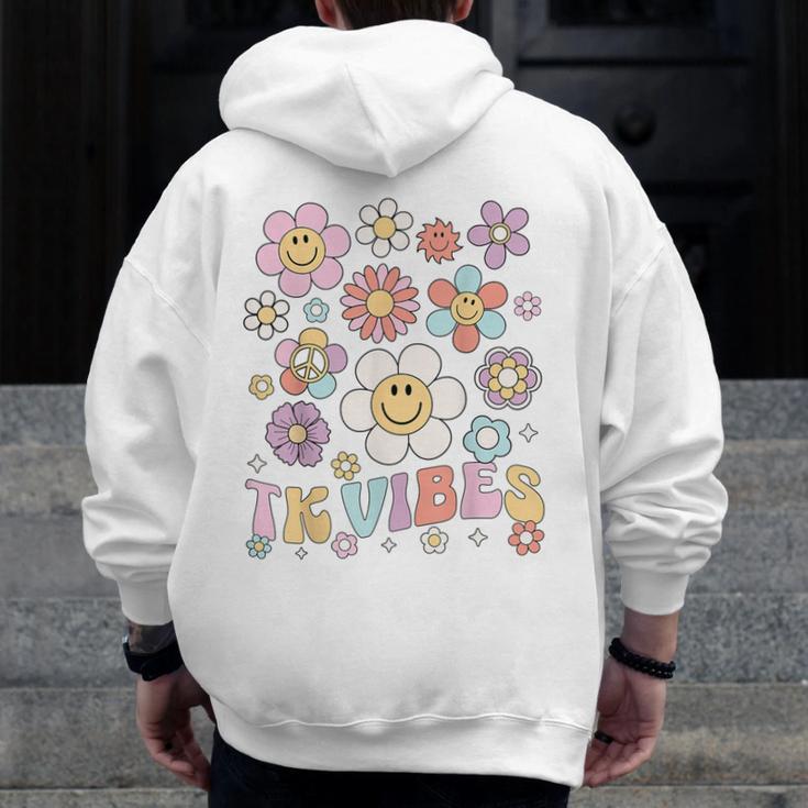 TK Vibes Back To School TK Girl Kid TK Team TK Teacher Women Men Zip Up Hoodie Back Print, funny design