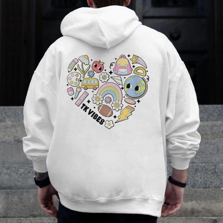 TK Vibes Back To School TK Kid Girl TK Team TK Teacher Women Men Zip Up Hoodie Back Print, funny design TK Vibes Back To School TK Kid Girl TK Team TK Teacher Women Men Zip Up Hoodie Back Print, funny design