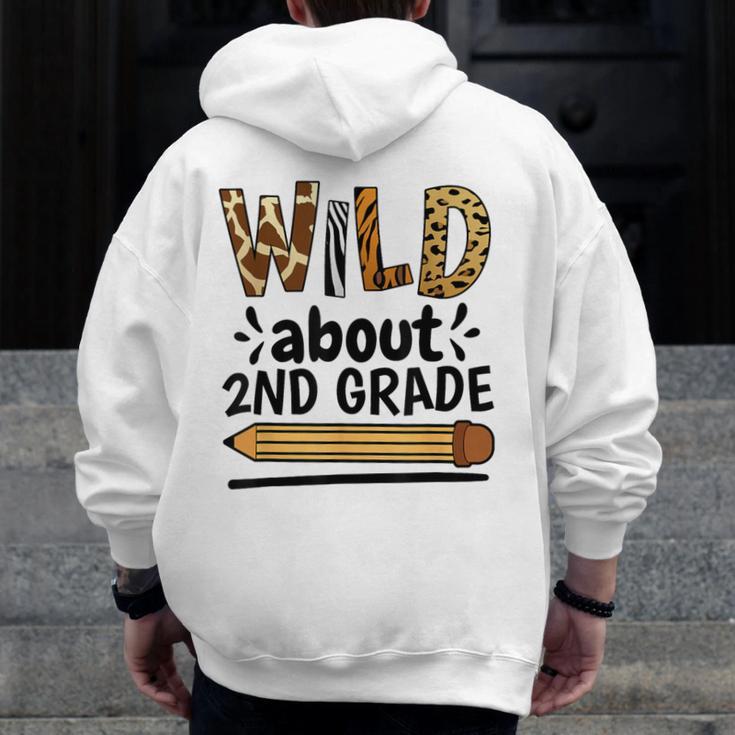 Wild About 2Nd Grade School Grade Teacher Men Zip Up Hoodie Back Print, 2nd Grade Teacher Gifts, funny design Wild About 2Nd Grade School Grade Teacher Men Zip Up Hoodie Back Print, 2nd Grade Teacher Gifts, funny design
