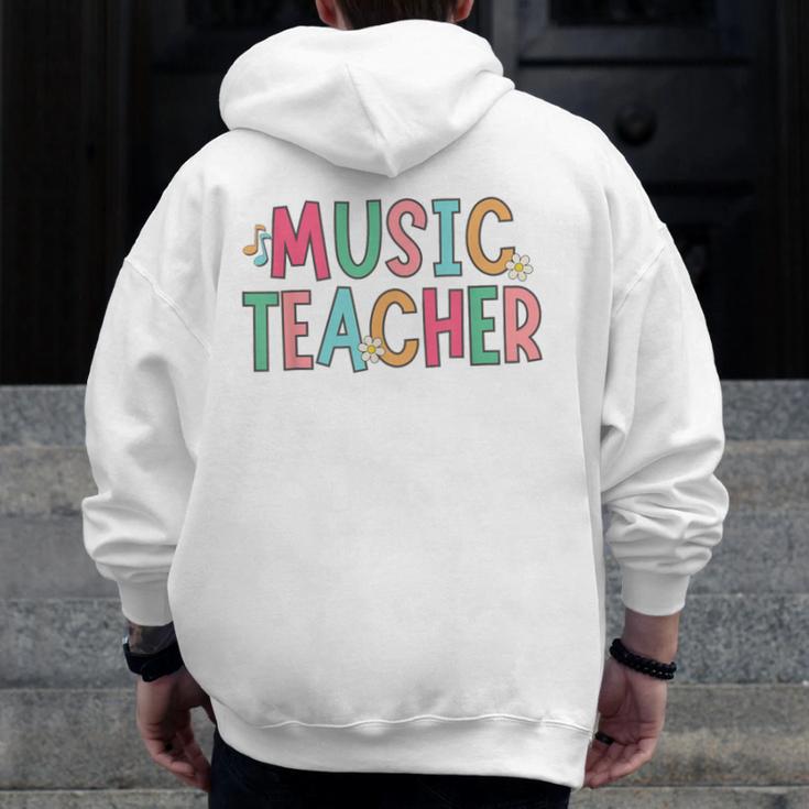 Women Music Teacher First Day Of School Elementary School Men Zip Up Hoodie Back Print, funny design Women Music Teacher First Day Of School Elementary School Men Zip Up Hoodie Back Print, funny design