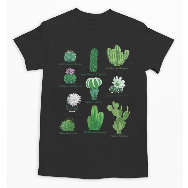 10 Types Of Cactus Succulent Teacher Chart Cactus Lover Tee Unisex T-Shirt