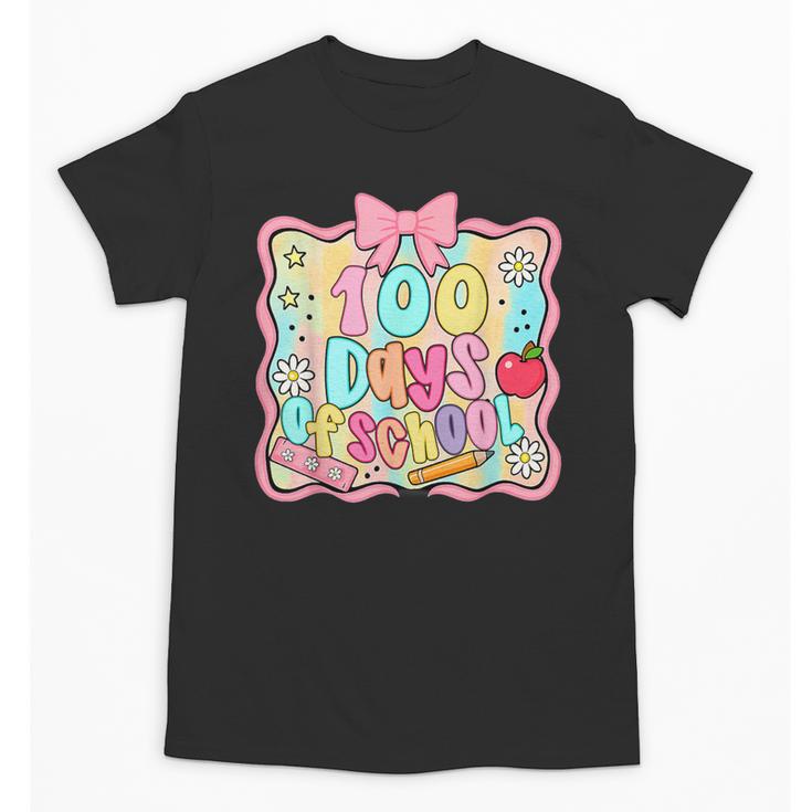 100 Days Of School Preppy 100th Day Of School Teacher Kids Unisex T-Shirt