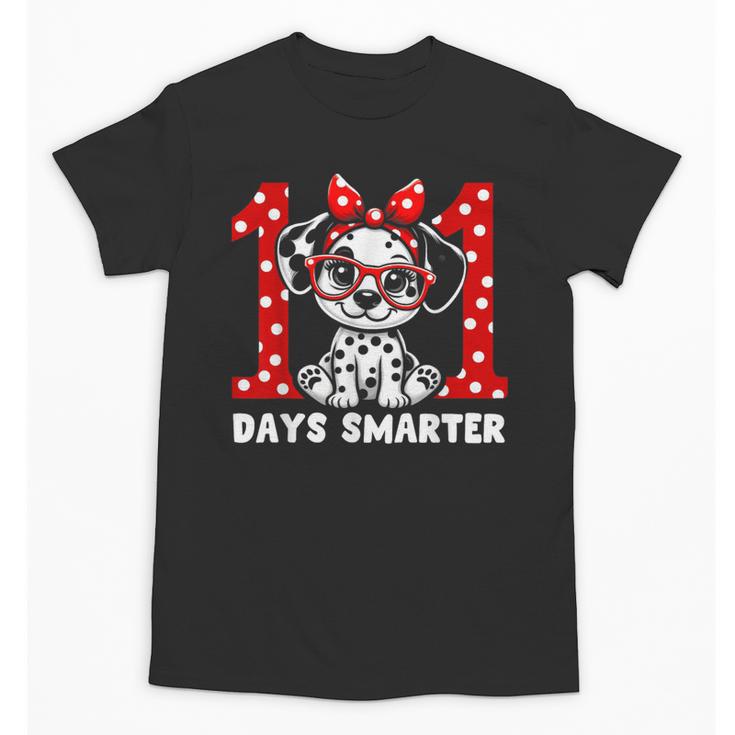 100 Days Smarter 101st Day School Dalmatian Dog Teacher Kids Unisex T-Shirt