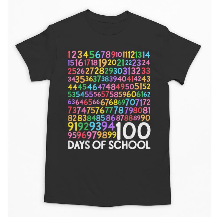 100th Day Of School Teacher Kids 100 Days Math Numbers Unisex T-Shirt