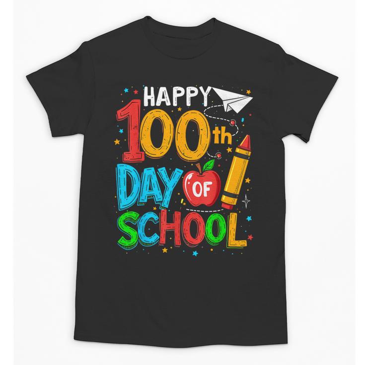 100th Day Of School Teachers Kids Happy 100 Days Unisex T-Shirt