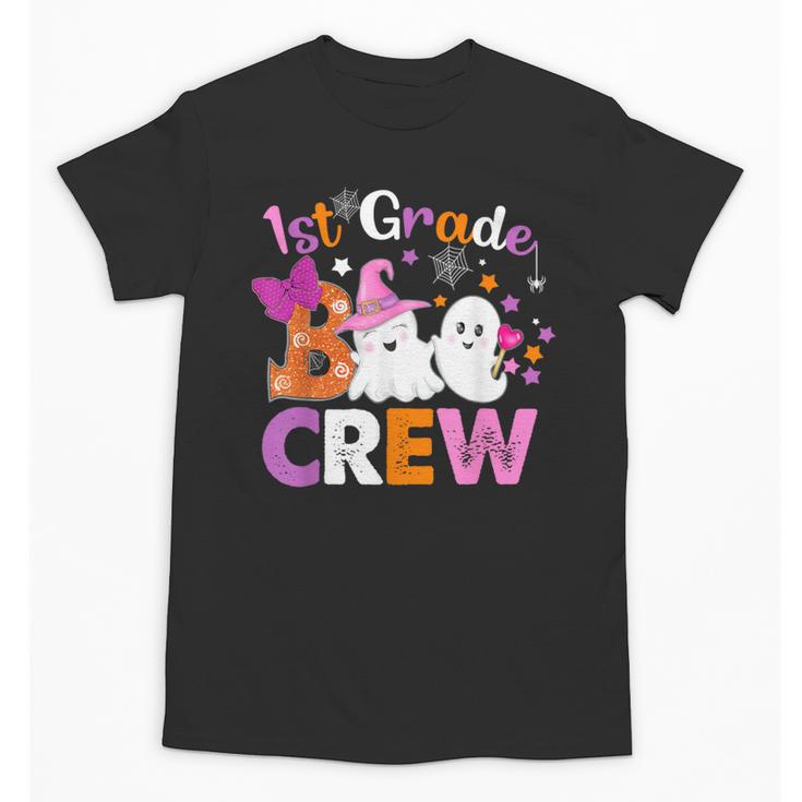 1st Grade Boo Crew First Grade Halloween Costume Teacher Kid Unisex T-Shirt