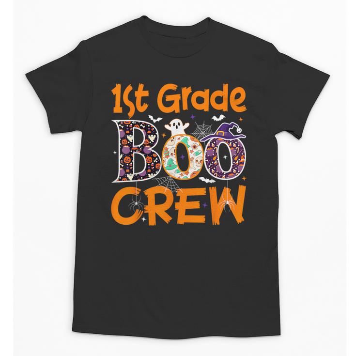 1st Grade Boo Crew First Grade Halloween Teacher Unisex T-Shirt