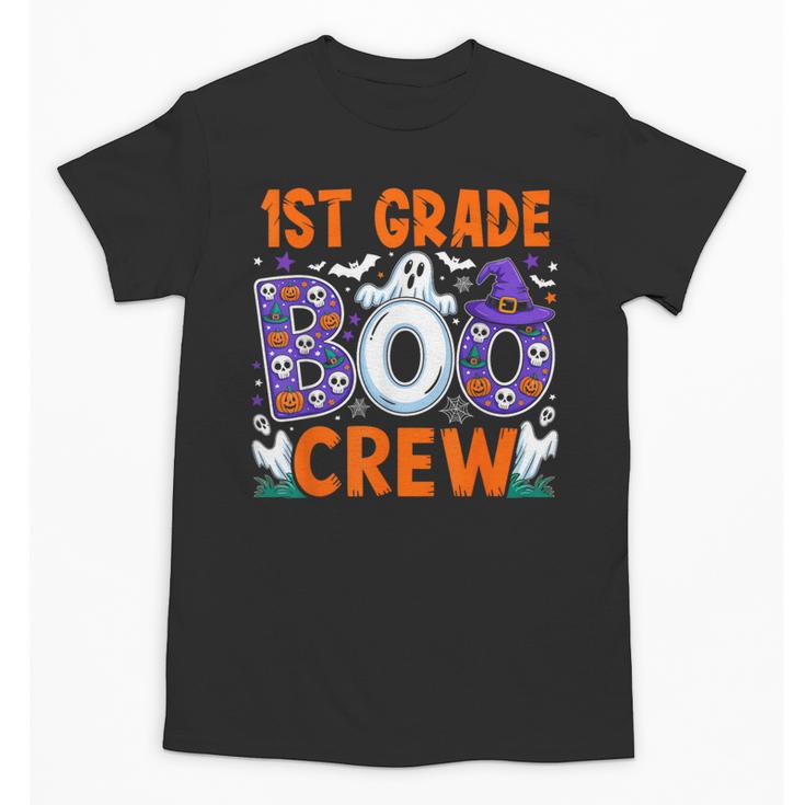 1st Grade Boo Crew First Grade Teacher Kids Happy Halloween Unisex T-Shirt