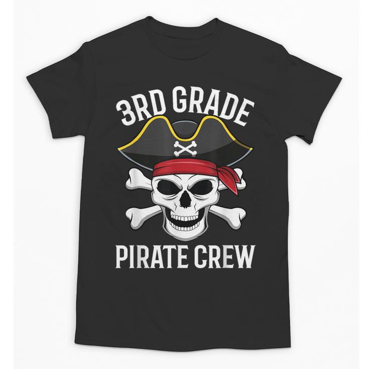 3rd Grade Pirate Crew Halloween Costume Student Teacher Unisex T-Shirt