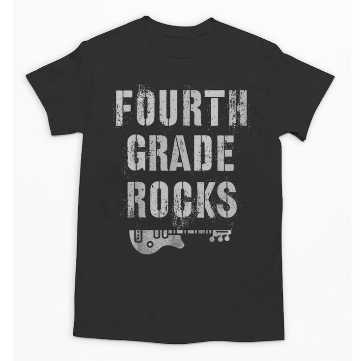 4th GRADE Rocks Teacher Rockstars I Teach Ready To Rock Unisex T-Shirt