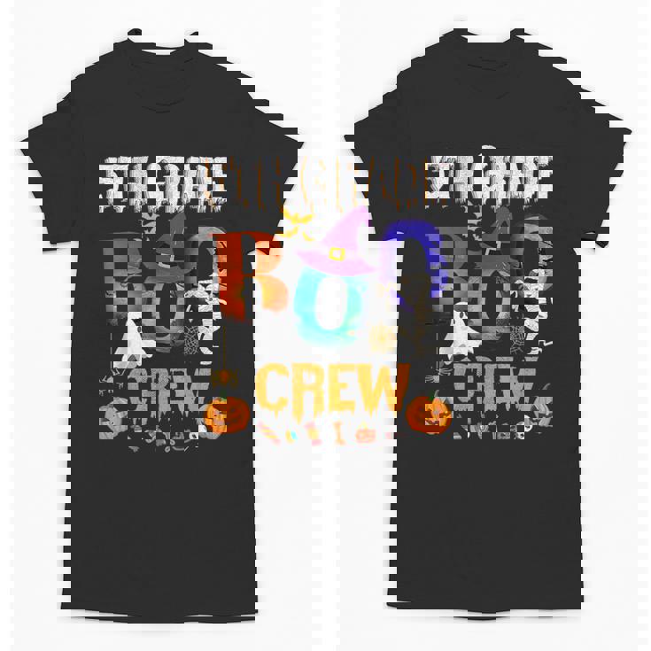 5th Grade Boo Crew Teacher Student Halloween Costume For Men Women Kids Unisex T-Shirt