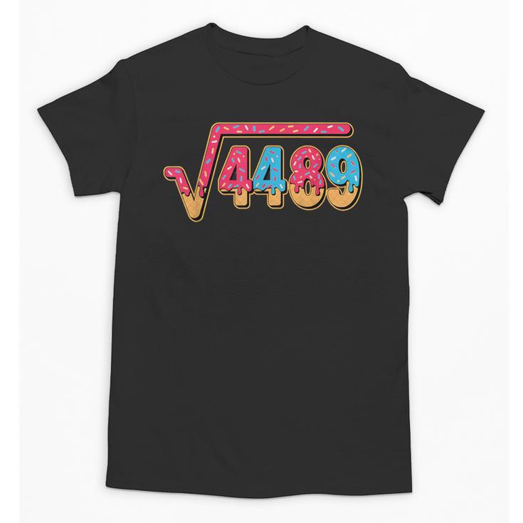 67 Ice Cream Drip Meme Math Teacher School Square Root 4489 Unisex T-Shirt