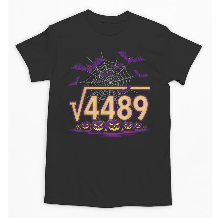 67 Meme Math Teacher Square Root 4489 Halloween Unisex T-Shirt