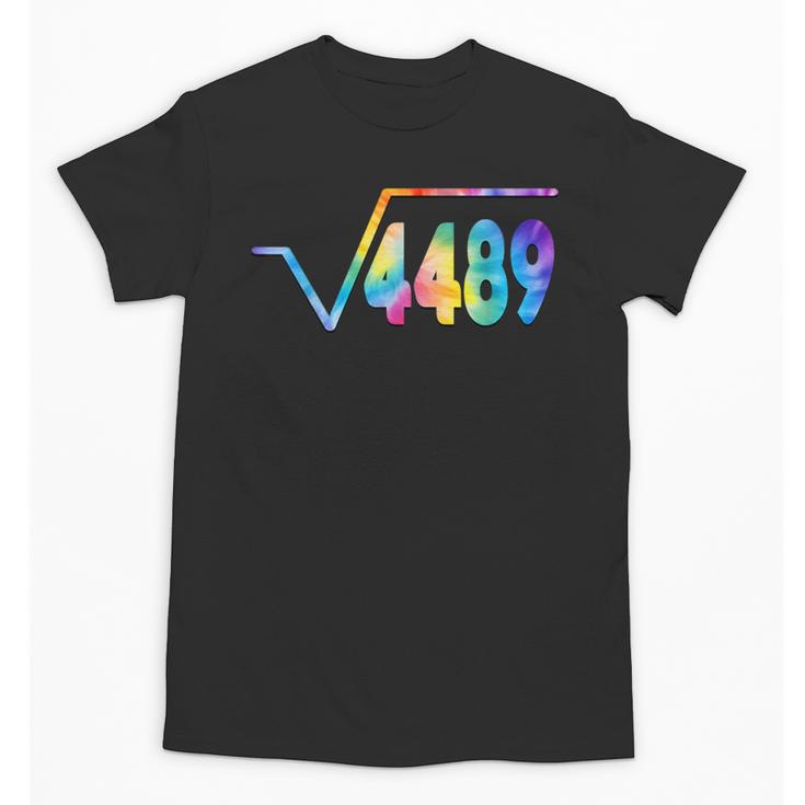 67 Meme Square Root 4489 Slang Math Teacher Tie Dye Unisex T-Shirt
