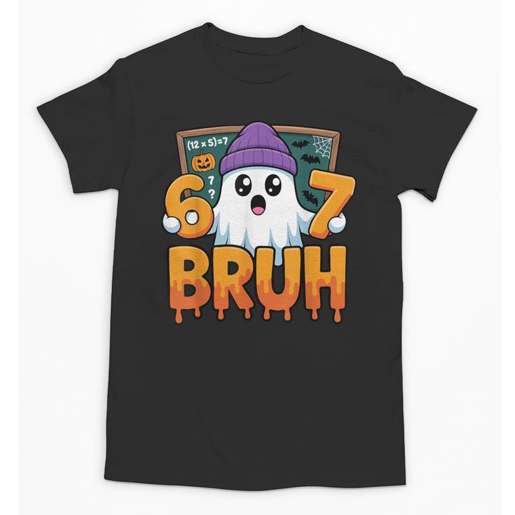 67 Teacher Ghost Six Seven Meme Math Equation Bruh Halloween Unisex T-Shirt