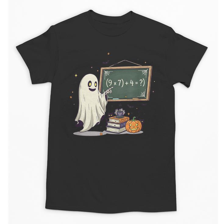 67 Teacher Halloween Ghost Six Seven Meme Math Joke Unisex T-Shirt