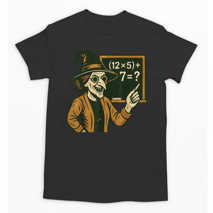 67 Teacher Halloween Witch Six Seven Meme Brainrot Math Joke Unisex T-Shirt