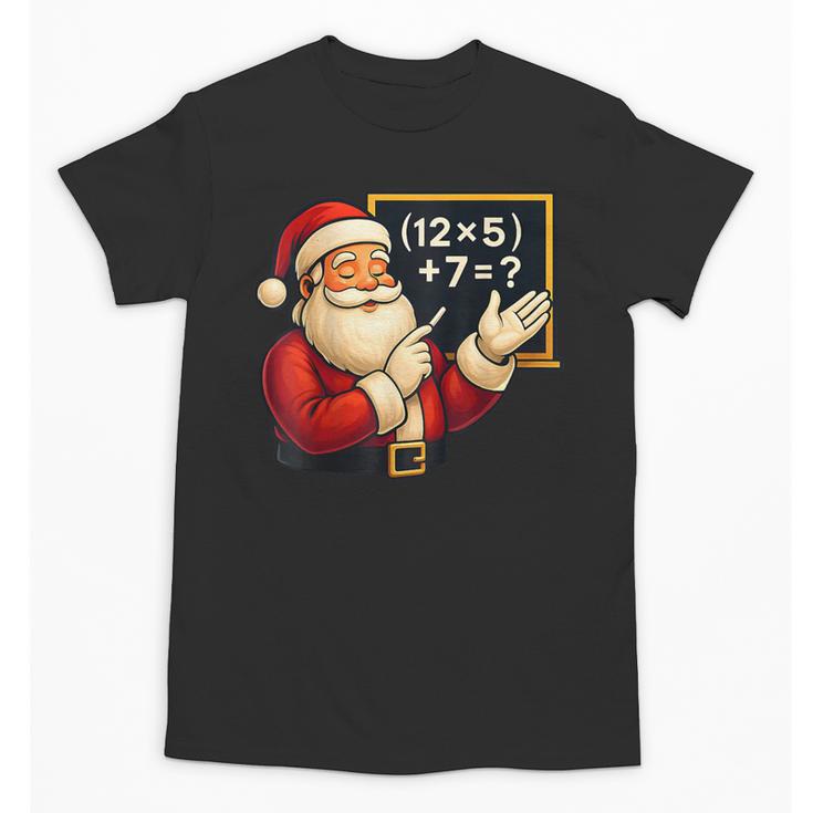 67 Teacher Santa Christmas Six Seven Meme Math Xmas Unisex T-Shirt
