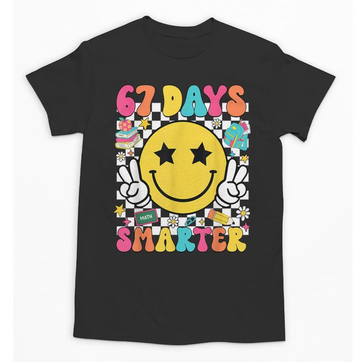 67th Day Of School Shirt 67 Days Smarter Teacher Boy Girls Unisex T-Shirt