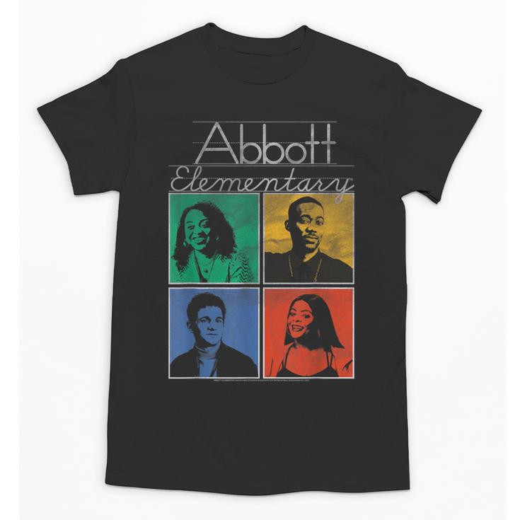 Abbott Elementary Colorful Pop Art Teachers TV Show Unisex T-Shirt