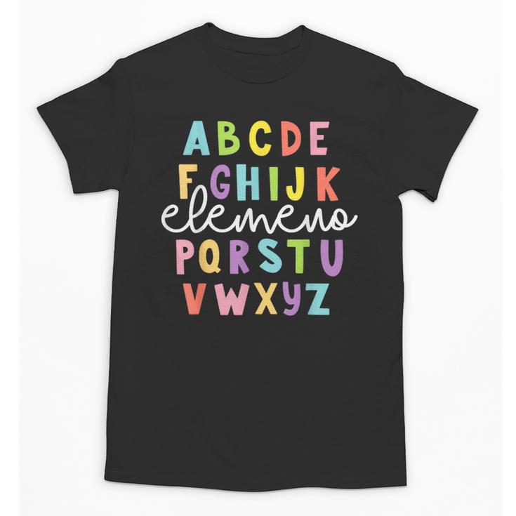 Alphabet ABC Elemeno Teacher Student Back To School Unisex T-Shirt
