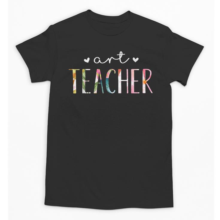 Art Teacher Cute Floral Unisex T-Shirt