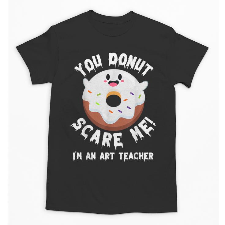 Art Teacher Halloween Donut Lover Costume Kawaii Monster Unisex T-Shirt