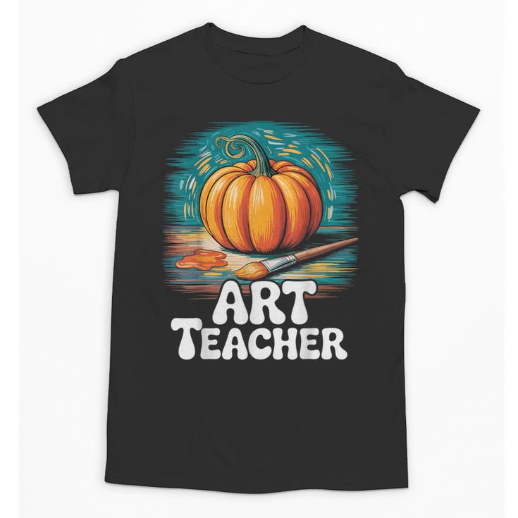Art Teacher Pumpkin Painting Halloween Costume Unisex T-Shirt