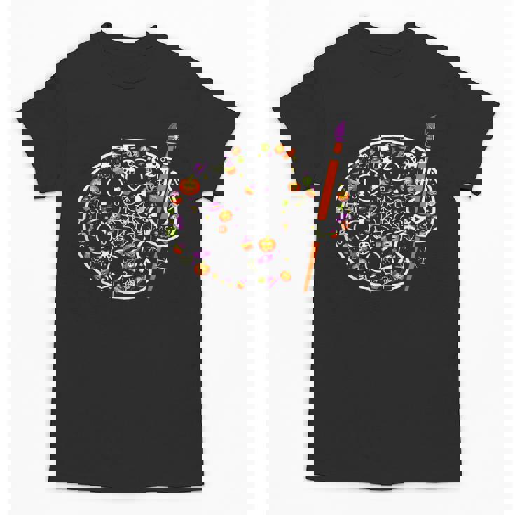 Art Teacher Pumpkin Scary Halloween Costume Men Women Unisex T-Shirt