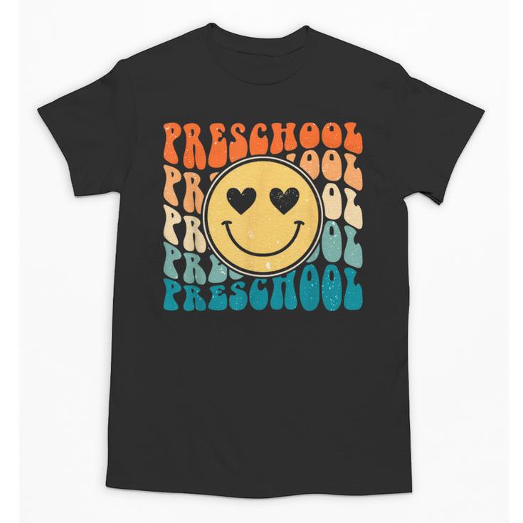 Back To School Groovy Smile Preschool Teachers Students Kids Unisex T-Shirt