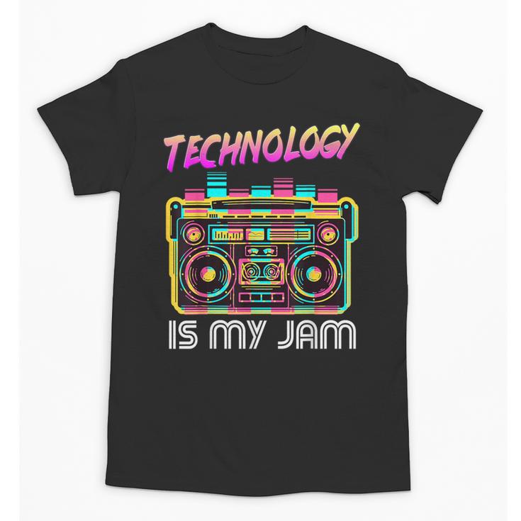 Back To School Retro Technology Is My Jam 80's Teacher Unisex T-Shirt