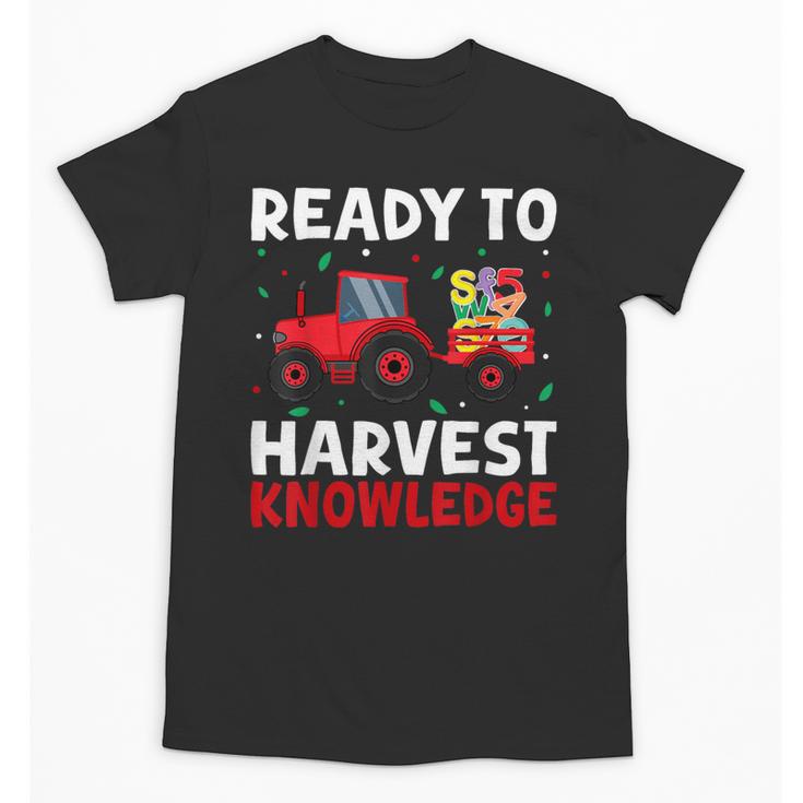 Back To School Teacher Farming Tractor Farmer Kids 100th Day Unisex T-Shirt