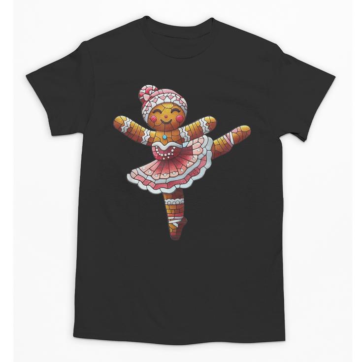 Ballet Dancer Gingerbread Christmas Dance Teacher Girl Women Unisex T-Shirt