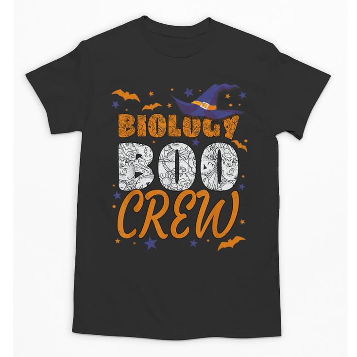 Biology Boo Crew Halloween Biology Teacher Matching For Men Women Kids Unisex T-Shirt