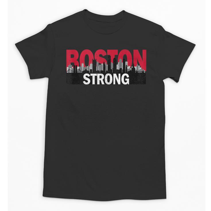 Boston Strong Logo Vintage Boston City Skyline Unisex T-Shirt