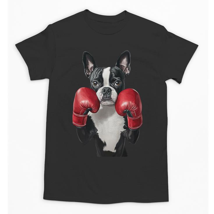 Boston Terrier Boxing Unisex T-Shirt