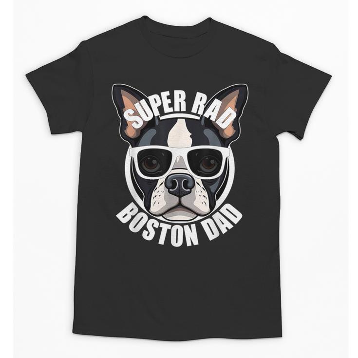 Boston Terrier Dad Father’s Day Dog Dad Men’s Unisex T-Shirt