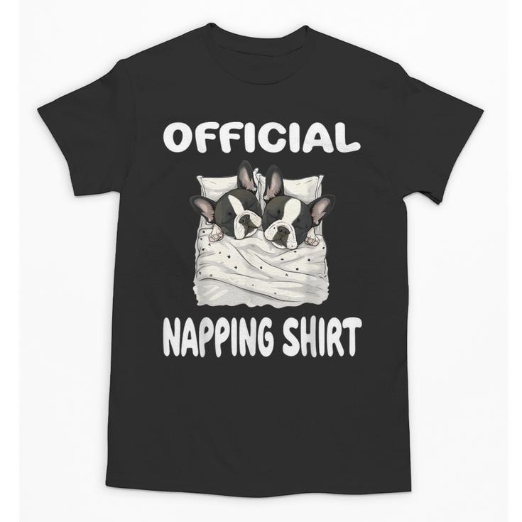 Boston Terrier Dog Official Sleepshirt Pajamas Nightgown For Men Women Kids Unisex T-Shirt