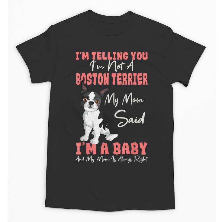 Boston Terrier Mom American Gentleman Dog Lover Mother's Day Unisex T-Shirt